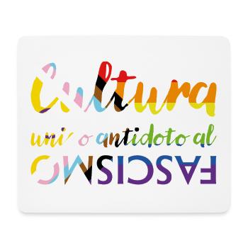 La culture comme antidote au fascisme - Tapis de souris (format paysage) - blanc - Devant
