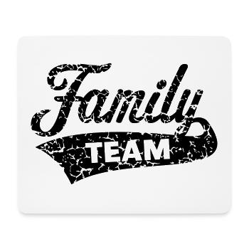 Family Team (Vintage / Black) - Mouse Pad (horizontal) - white - Front