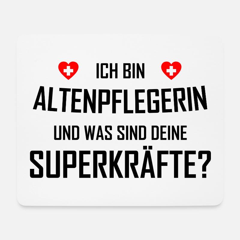 Altenpflegerin - Mousepad (Querformat) - Weiß