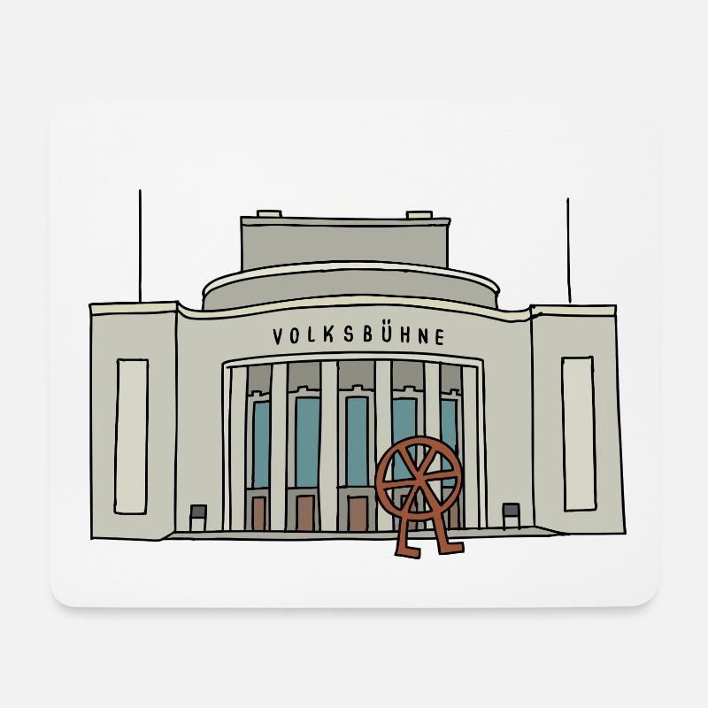 Volksbühne BERLIN - Mousepad (Querformat) - Weiß