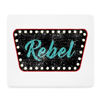 Rockabilly Rockabella Psychobilly - Tapis de souris (format paysage) - blanc - Devant