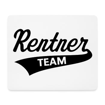 Rentner Team (Senioren Team / Black) - Mousepad (Querformat) - Weiß - Vorne