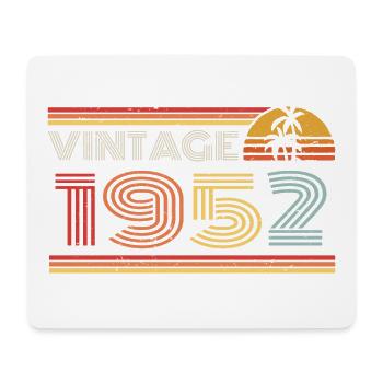 1952 Limited Edition Geburtstag Outfit 1952 vintag - Mousepad (Querformat) - Weiß - Vorne