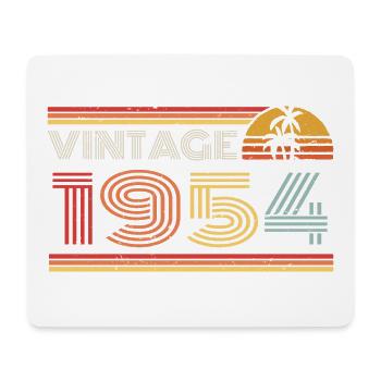 1954 Limited Edition Geburtstag Outfit 1954 vintag - Mousepad (Querformat) - Weiß - Vorne