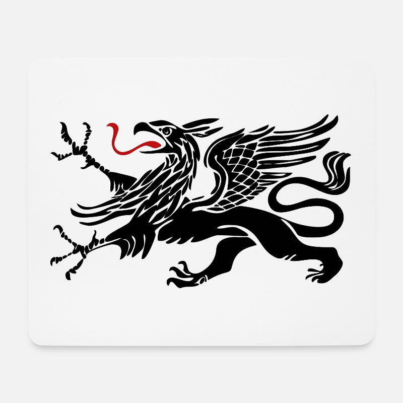 Rostocker Greif - Rostock - Mousepad (Querformat) - Weiß