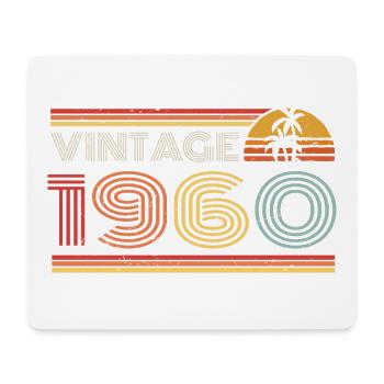 1960 Limited Edition Geburtstag Outfit 1960 vintag - Mousepad (Querformat) - Weiß - Vorne