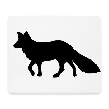 Renard renard - Tapis de souris (format paysage) - blanc - Devant