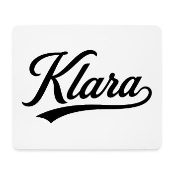 Klara Name Gift First Last Family - Mouse Pad (horizontal) - white - Front