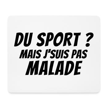 sport, sport humour, no sport - Tapis de souris (format paysage) - blanc - Devant