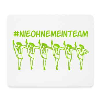 nieohnemeinteam - Mousepad (Querformat) - Weiß - Vorne