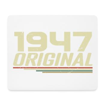 Jahrgang 1947 Jahrgang 1947 Retro Geburtstag 1947 - Mousepad (Querformat) - Weiß - Vorne