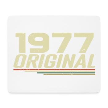 Born in 1977 Vintage 1977 Retro Birthday 1977 - Mouse Pad (horizontal) - white - Front