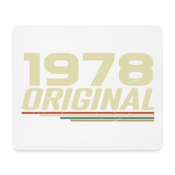 Born in 1978 Vintage 1978 Retro Anniversary 1978 - Mouse Pad (horizontal) - white - Front