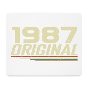 Né en 1987 Vintage 1987 Anniversaire Rétro 1987 - Tapis de souris (format paysage) - blanc - Devant