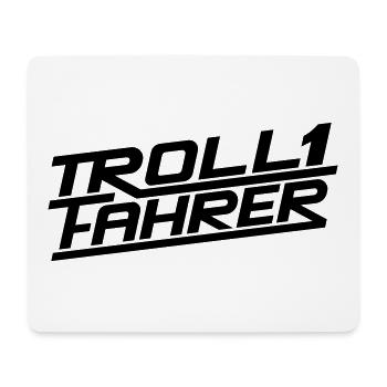 Troll Driver Troll Driver Logo - Mouse Pad (horizontal) - white - Front