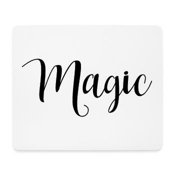 Lettering Magic black - Mouse Pad (horizontal) - white - Front