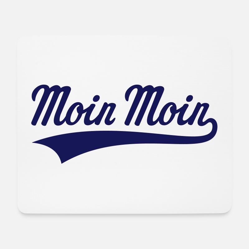 Moin Moin - Mousepad (Querformat) - Weiß