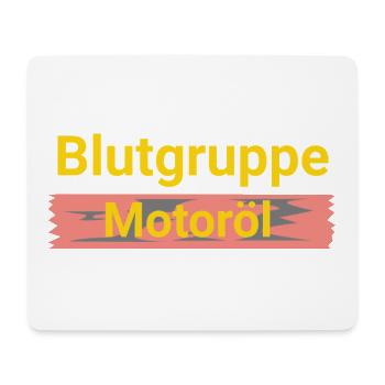 Huile moteur de groupe sanguin - Tapis de souris (format paysage) - blanc - Devant