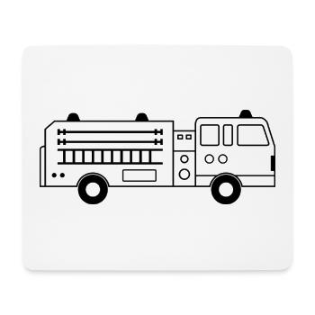 Fire truck - Mouse Pad (horizontal) - white - Front