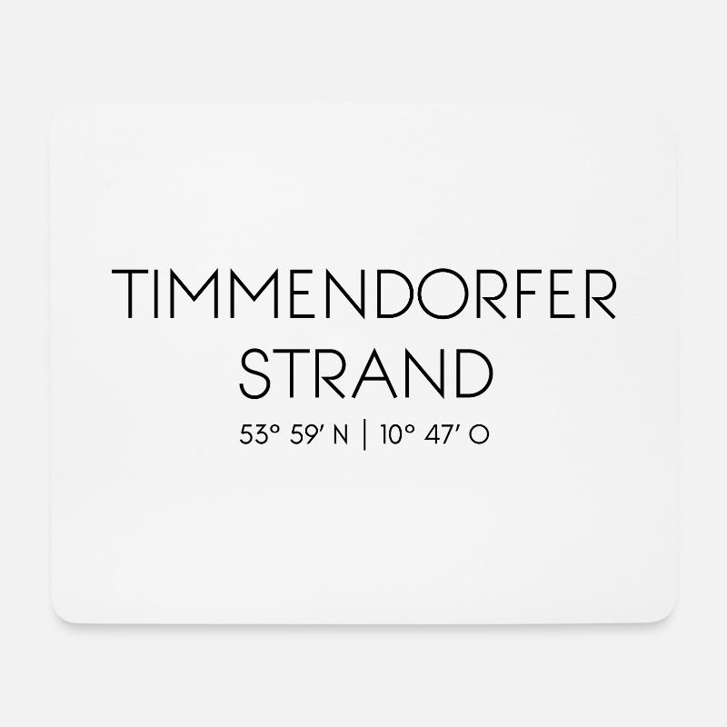 Timmendorfer Strand, Niendorf, Ostsee, Ostholstein - Mousepad (Querformat) - Weiß