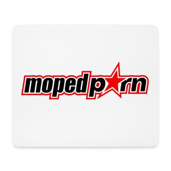 Mopedporn - Tapis de souris (format paysage) - blanc - Devant