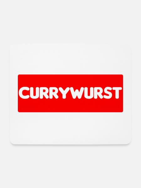 currywurst - Mousepad (Querformat) - Weiß