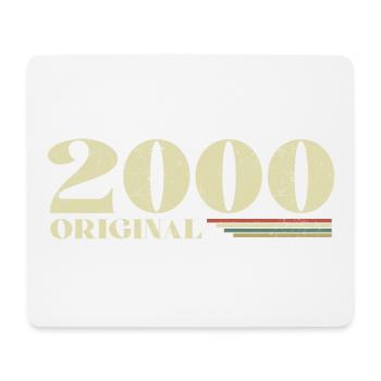 Original 2000 Jahrgang 2000 Jubiläum 2000 Retro - Mousepad (Querformat) - Weiß - Vorne