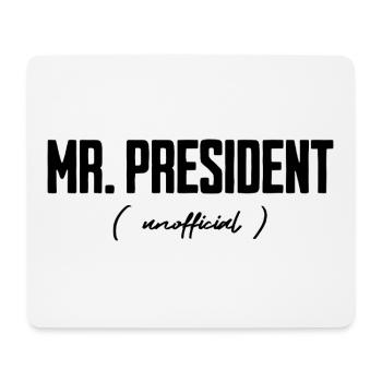 Monsieur le Président, officieux - Tapis de souris (format paysage) - blanc - Devant
