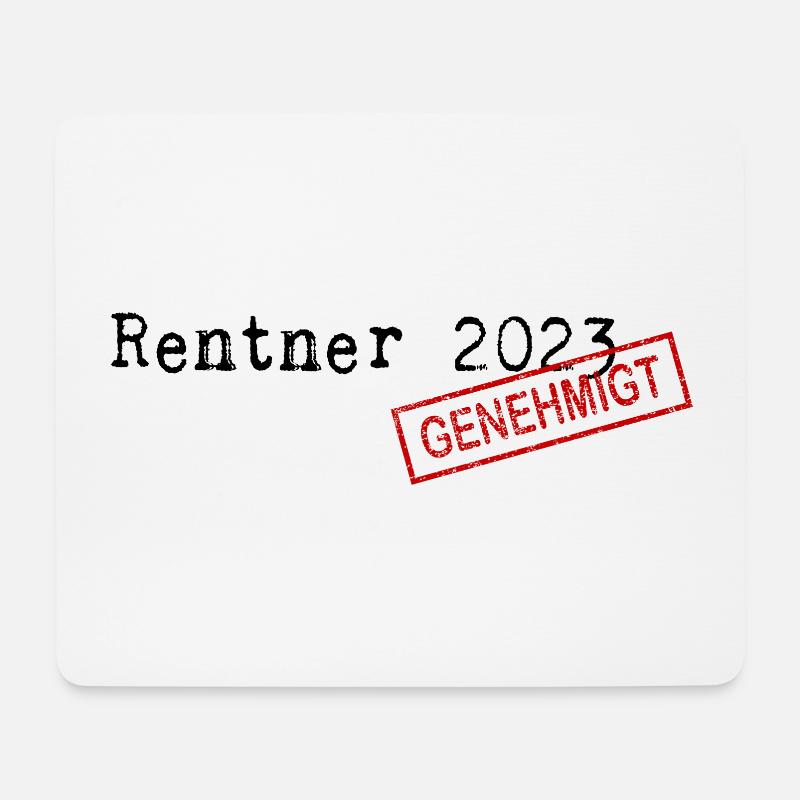 Rentner 2023, Pensionär, Endlich im Ruhestand! - Mousepad (Querformat) - Weiß