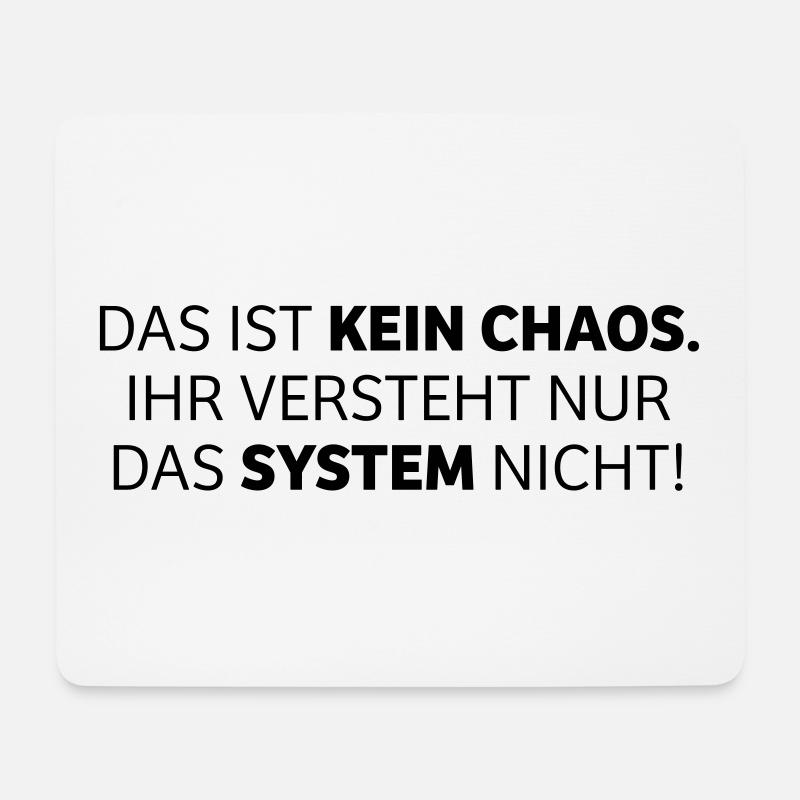 das ist kein Chaos - Mousepad (Querformat) - Weiß