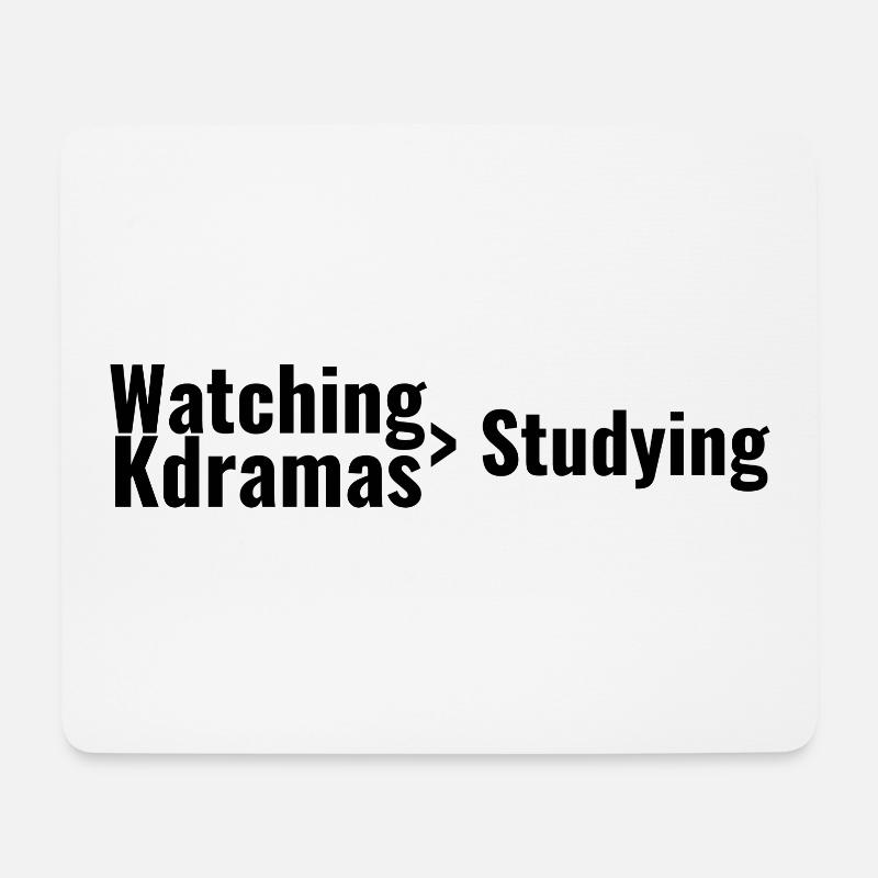 Kdramas > Studieren ansehen - Mousepad (Querformat) - Weiß