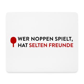 Lustiges Tischtennis Shirt Noppenspieler - Mousepad (Querformat) - Weiß - Vorne