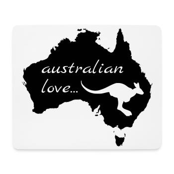 Australian Love Kangaroo - Tapis de souris (format paysage) - blanc - Devant