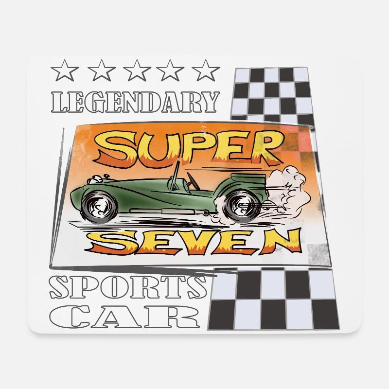 Super Sport Car Comic Legende Geschenk - Mousepad (Querformat) - Weiß