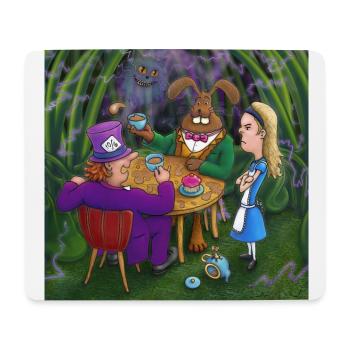 alice in wonderland tea pary - Mouse Pad (horizontal) - white - Front