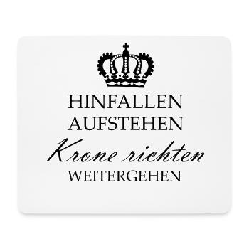 Hinfallen aufstehen Geschenk Geschenkidee - Mousepad (Querformat) - Weiß - Vorne