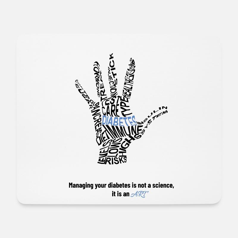 Diabetes - Mouse Pad (horizontal) - white