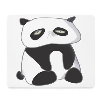 Müder Panda - Mousepad (Querformat) - Weiß - Vorne