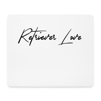 Retriever Love Golden Retriever Liebe Hund Hunde - Mousepad (Querformat) - Weiß - Vorne