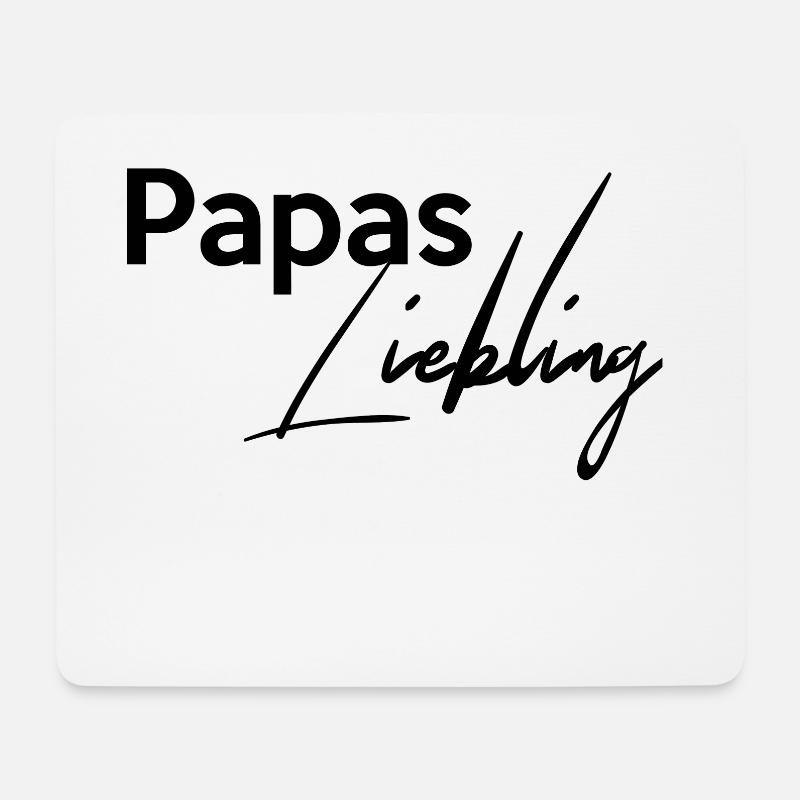 Papas Liebling Einzelkind Liebling Darling - Mousepad (Querformat) - Weiß