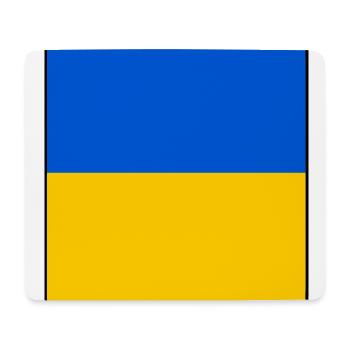 UKRAINE FLAG - Mouse Pad (horizontal) - white - Front