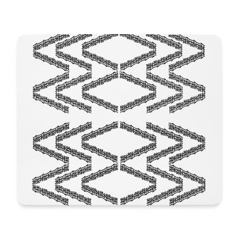 Zigzag pattern - Mouse Pad (horizontal) - white - Front