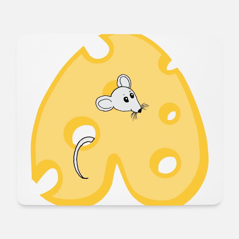 Cheese A - Mouse Pad (horizontal) - white