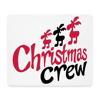 Funny moose for Christmas - Mouse Pad (horizontal) - white - Front