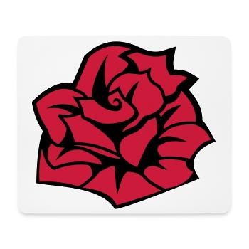 6254398 135442652 Rose - Tapis de souris (format paysage) - blanc - Devant