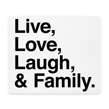 live love laugh and family - la famille frère ! - Tapis de souris (format paysage) - blanc - Devant