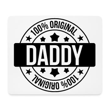 Daddy 100% Original - Tapis de souris (format paysage) - blanc - Devant