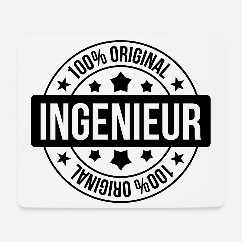 Ingenieur - Mousepad (Querformat) - Weiß