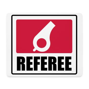 Referee - Schiedsrichter Arbitre - Sport - Match - Tapis de souris (format paysage) - blanc - Devant