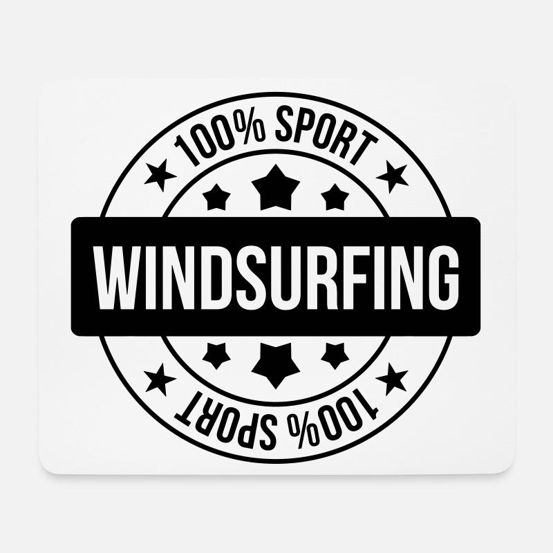 Windsurfen / Windsurfer / Windsurf / Windsurfing - Mousepad (Querformat) - Weiß